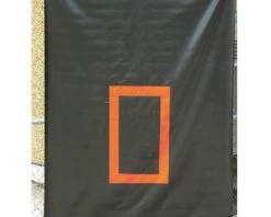 CageSaver H.D. Backdrop (Black With Orange Strike Zone)