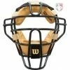 Wilson Umpire Gear Wilson Dyna-Lite Steel Umpire Mask With Doeskin